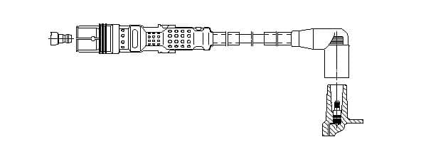 BREMI Zapaľovací kábel 1A02F59 1