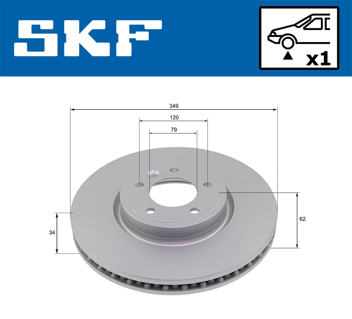 SKF Brzdový kotúč VKBD 81273 V1 1