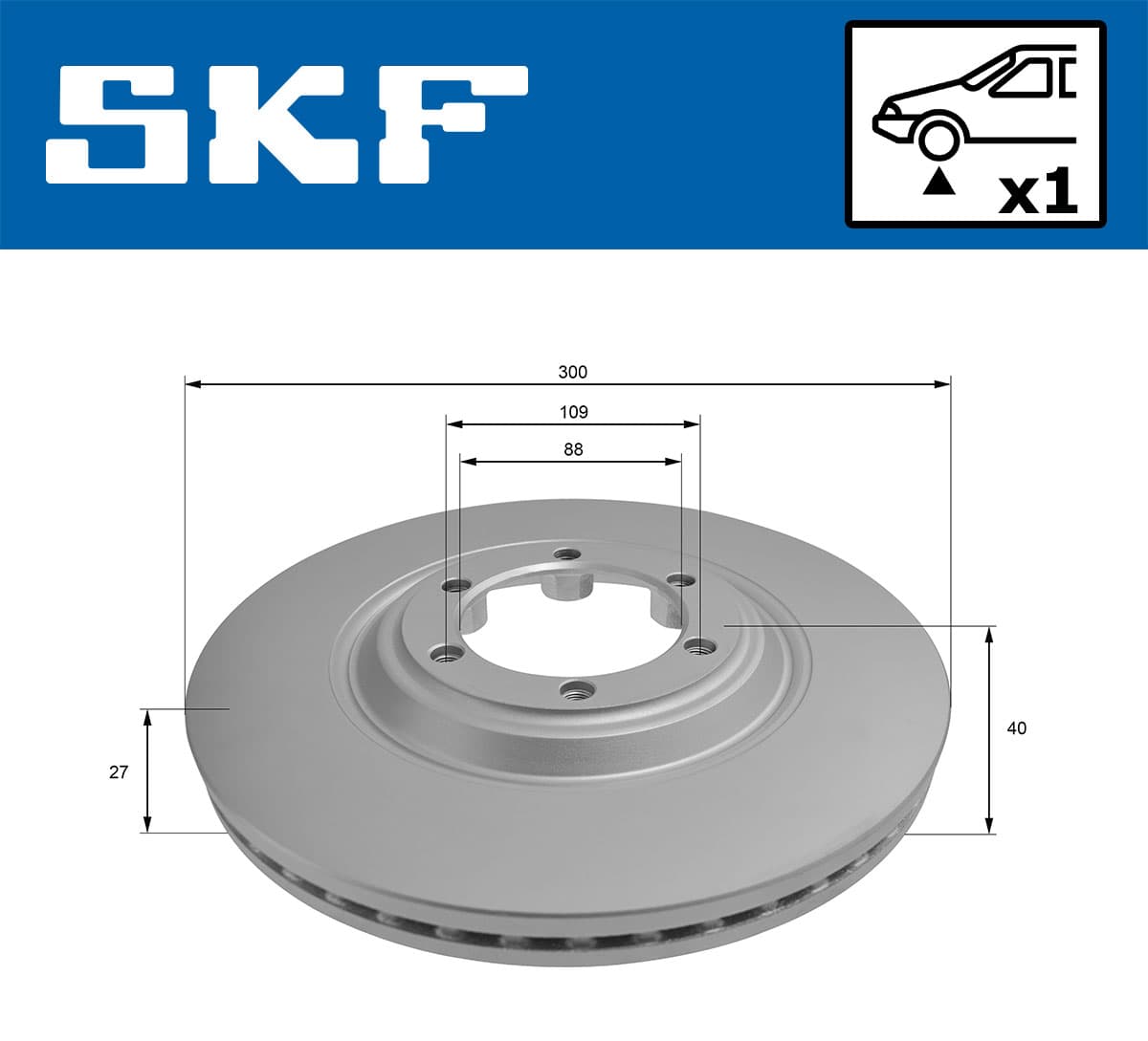 SKF Brzdový kotúč VKBD 81293 V1 1