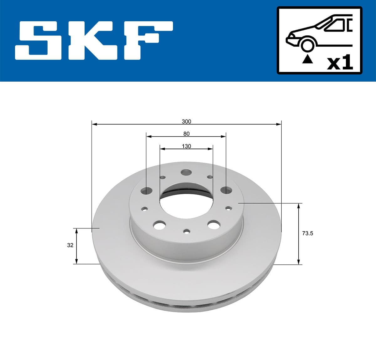 SKF Brzdový kotúč VKBD 81359 V1 1