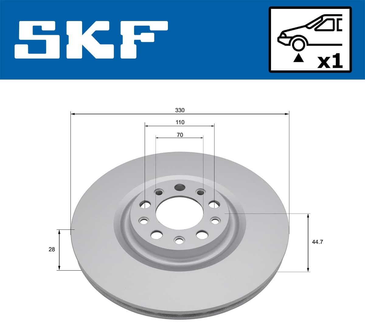 SKF Brzdový kotúč VKBD 81396 V1 1