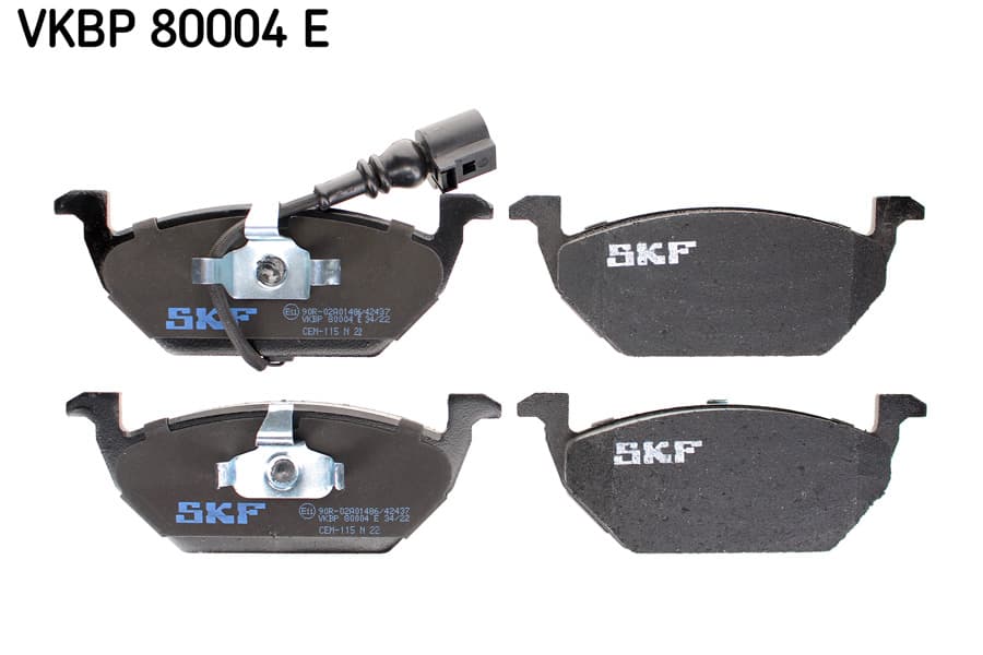 SKF Sada brzdových platničiek kotúčovej brzdy VKBP 80004 E 1