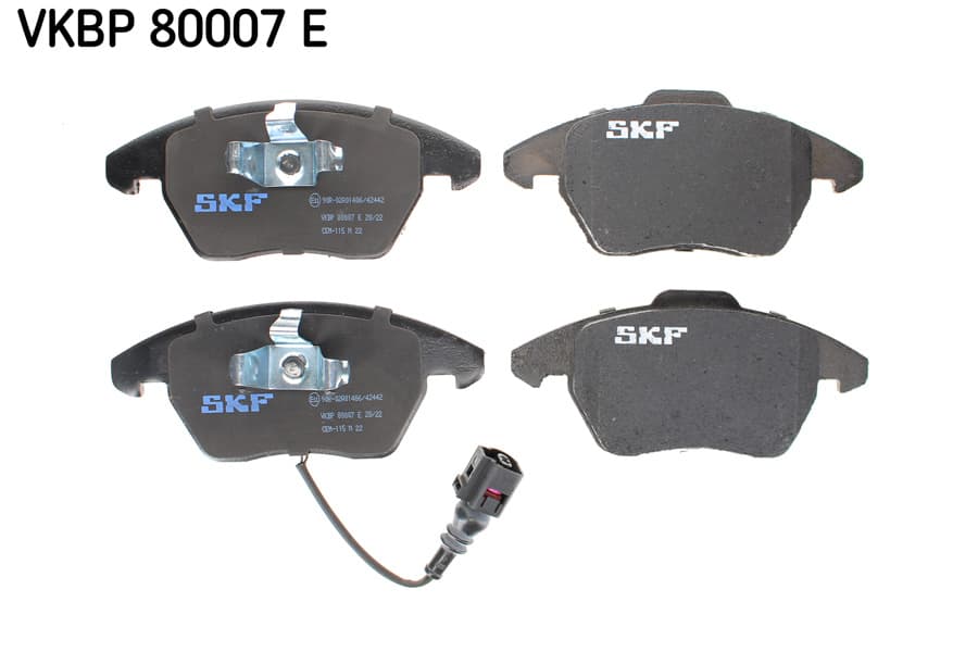 SKF Sada brzdových platničiek kotúčovej brzdy VKBP 80007 E 1