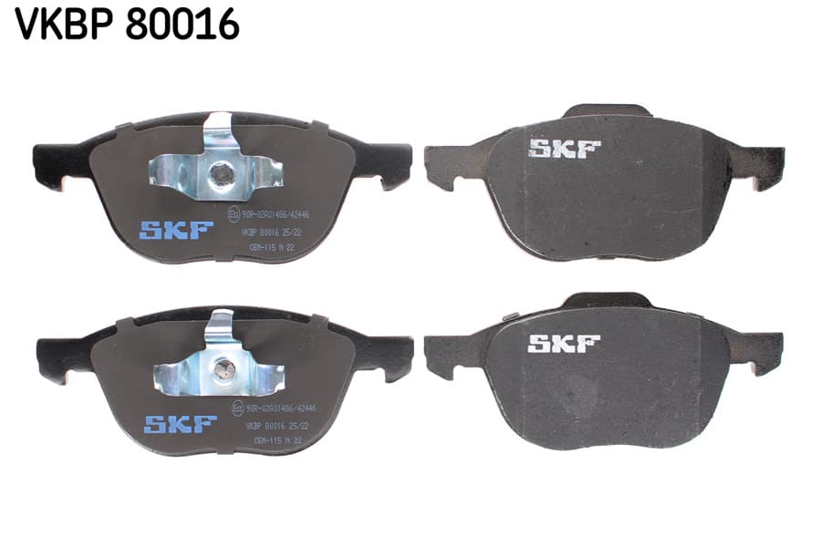 SKF Sada brzdových platničiek kotúčovej brzdy VKBP 80016 1