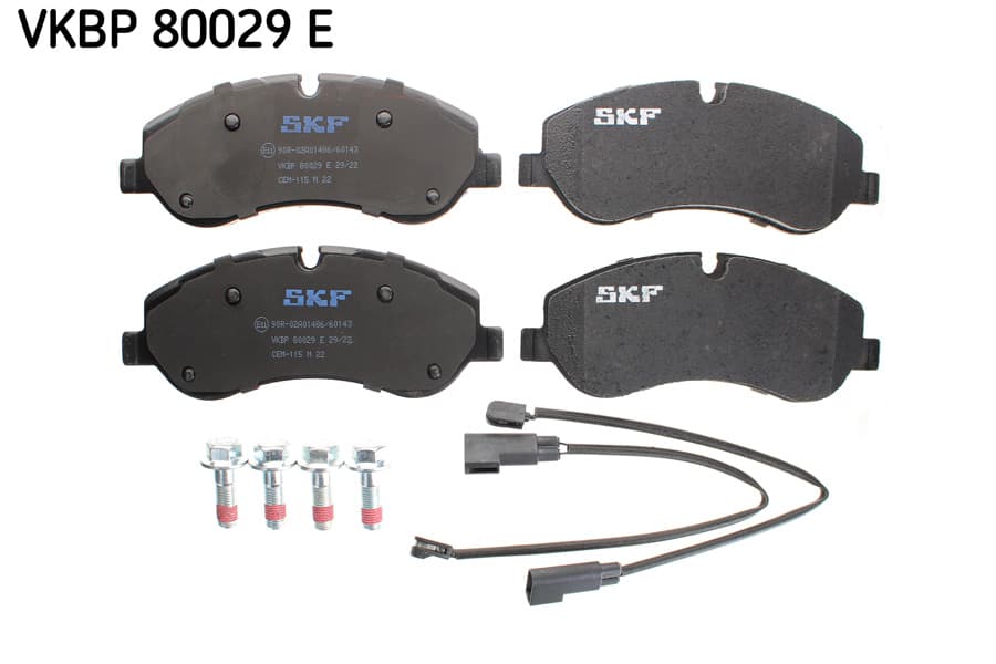 SKF Sada brzdových platničiek kotúčovej brzdy VKBP 80029 E 1