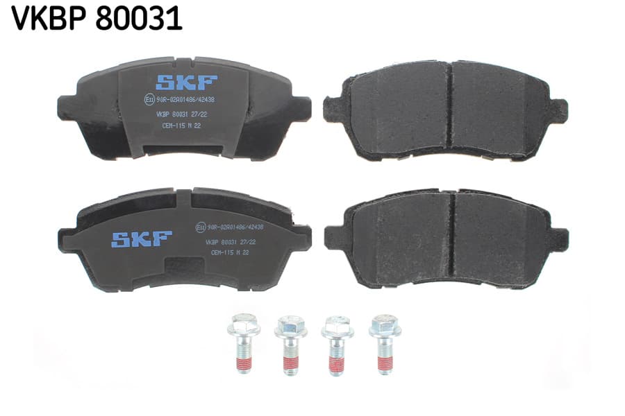 SKF Sada brzdových platničiek kotúčovej brzdy VKBP 80031 1