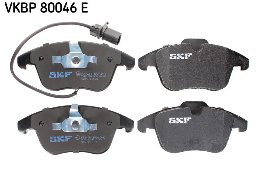 SKF Sada brzdových platničiek kotúčovej brzdy VKBP 80046 E 1