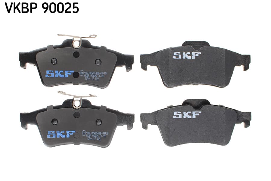 SKF Sada brzdových platničiek kotúčovej brzdy VKBP 90025 1