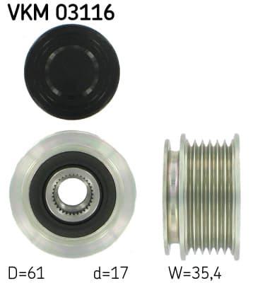 SKF Voľnobežka alternátora VKM03116 1