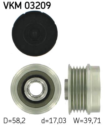 SKF Voľnobežka alternátora VKM03209 1