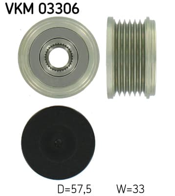 SKF Voľnobežka alternátora VKM03306 1