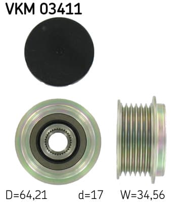 SKF Voľnobežka alternátora VKM03411 1