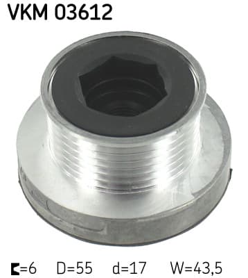 SKF Voľnobežka alternátora VKM03612 1