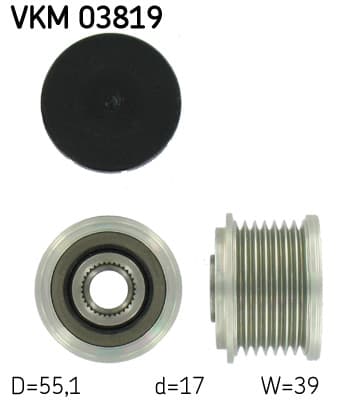 SKF Voľnobežka alternátora VKM03819 1
