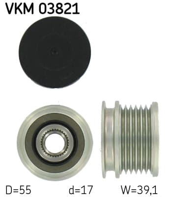 SKF Voľnobežka alternátora VKM03821 1