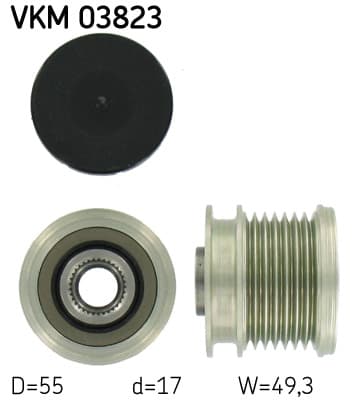 SKF Voľnobežka alternátora VKM03823 1
