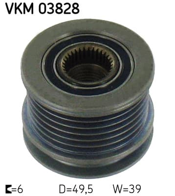 SKF Voľnobežka alternátora VKM03828 1
