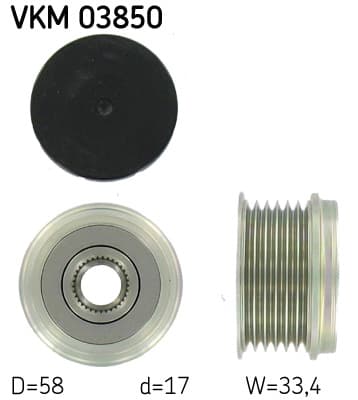 SKF Voľnobežka alternátora VKM03850 1