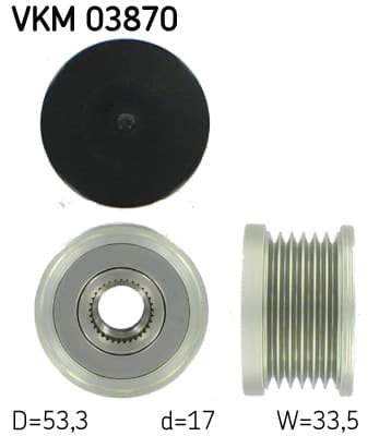 SKF Voľnobežka alternátora VKM 03870 1