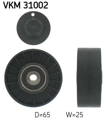 SKF Vratná/vodiaca kladka rebrovaného klinového remeňa VKM31002 1