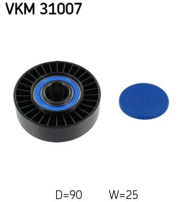 SKF Vratná/vodiaca kladka rebrovaného klinového remeňa VKM31007 1