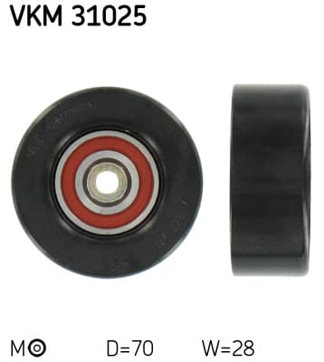 SKF Napinák rebrovaného klinového remeňa VKM31025 1