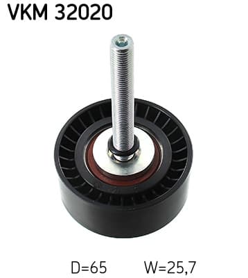 SKF Vratná/vodiaca kladka rebrovaného klinového remeňa VKM 32020 1