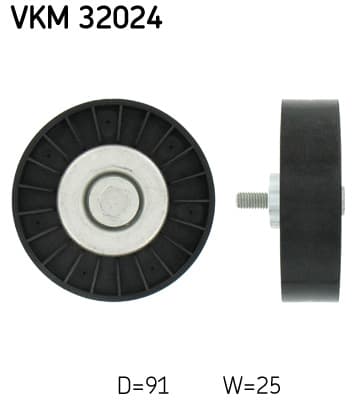 SKF Vratná/vodiaca kladka rebrovaného klinového remeňa VKM32024 1