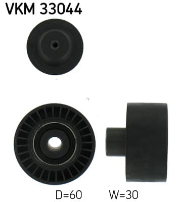 SKF Vratná/vodiaca kladka rebrovaného klinového remeňa VKM33044 1