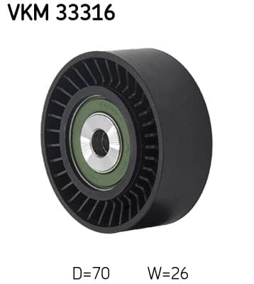SKF Vratná/vodiaca kladka rebrovaného klinového remeňa VKM 33316 1