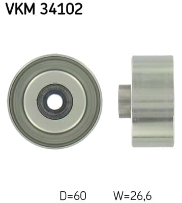 SKF Vratná/vodiaca kladka rebrovaného klinového remeňa VKM34102 1