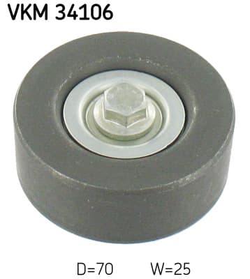 SKF Vratná/vodiaca kladka rebrovaného klinového remeňa VKM34106 1