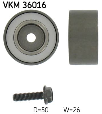 SKF Vratná/vodiaca kladka rebrovaného klinového remeňa VKM36016 1