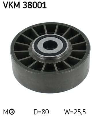SKF Napínacia kladka rebrovaného klinového remeňa VKM38001 1
