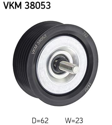 SKF Vratná/vodiaca kladka rebrovaného klinového remeňa VKM38053 1