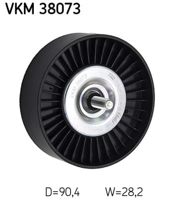 SKF Vratná/vodiaca kladka rebrovaného klinového remeňa VKM38073 1