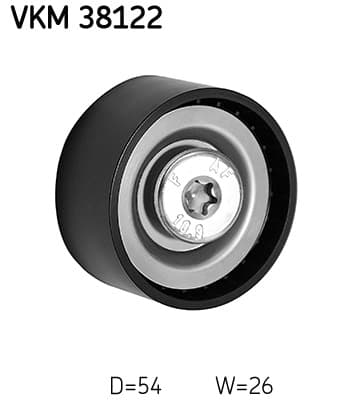 SKF Vratná/vodiaca kladka rebrovaného klinového remeňa VKM 38122 1