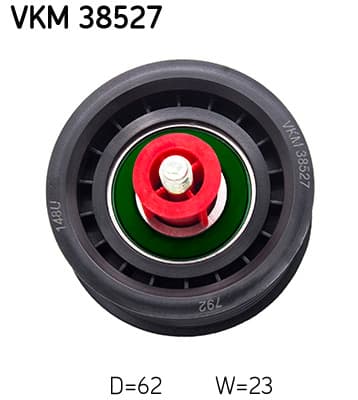 SKF Vratná/vodiaca kladka rebrovaného klinového remeňa VKM38527 1