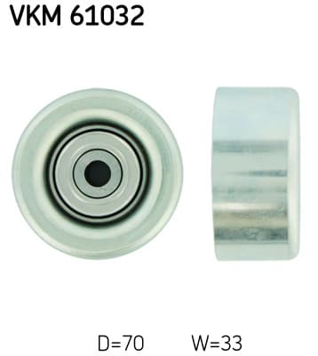SKF Vratná/vodiaca kladka rebrovaného klinového remeňa VKM61032 1