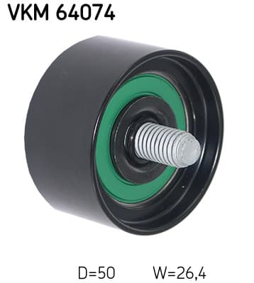 SKF Vratná/vodiaca kladka rebrovaného klinového remeňa VKM64074 1