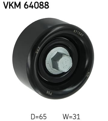 SKF Vratná/vodiaca kladka rebrovaného klinového remeňa VKM 64088 1