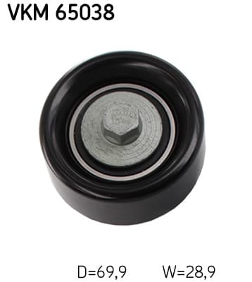 SKF Vratná/vodiaca kladka rebrovaného klinového remeňa VKM65038 1