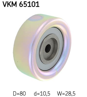 SKF Vratná/vodiaca kladka rebrovaného klinového remeňa VKM65101 1