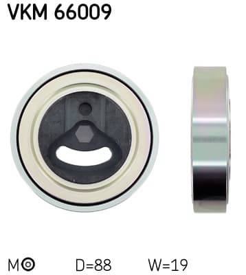 SKF Napinák rebrovaného klinového remeňa VKM66009 1