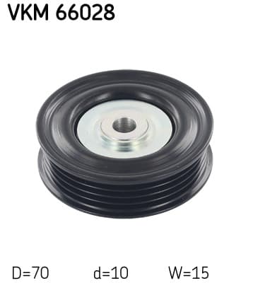 SKF Vratná/vodiaca kladka rebrovaného klinového remeňa VKM66028 1