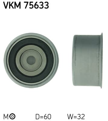 SKF Napínacia kladka ozubeného remeňa VKM75633 1