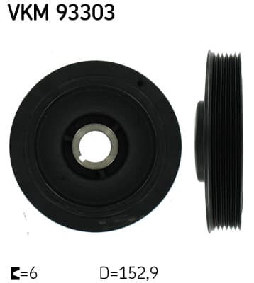 SKF Remenica kľukového hriadeľa VKM 93303 1