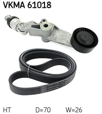 SKF Ozubený klinový remeň - Sada VKMA 61018 1