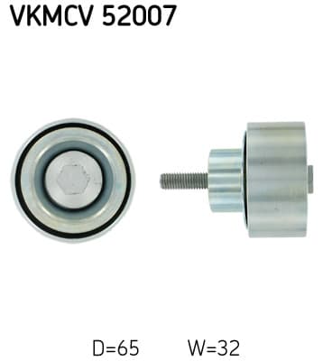 SKF Vratná/vodiaca kladka rebrovaného klinového remeňa VKMCV52007 1