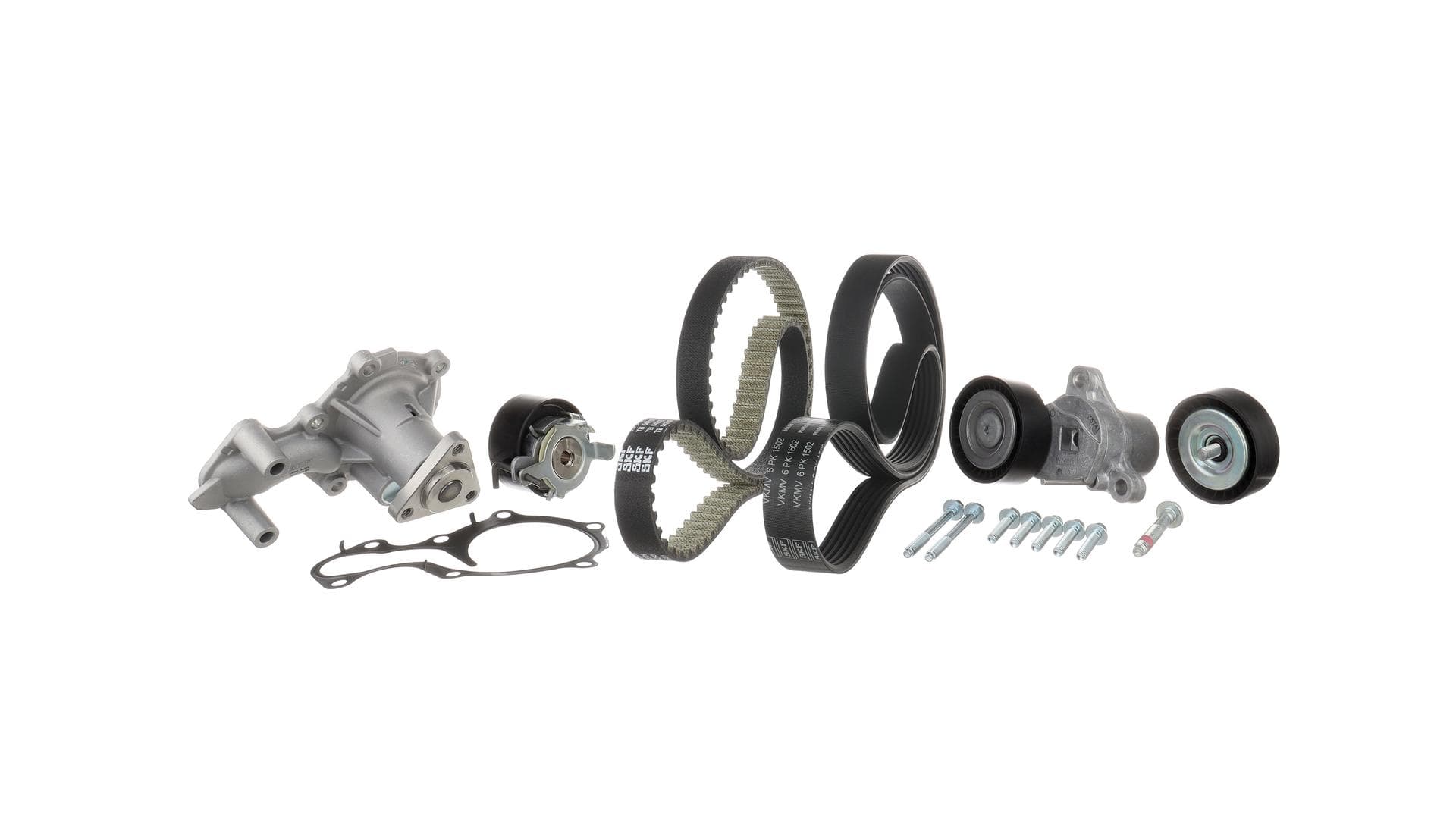 SKF Vodné čerpadlo + sada remeňov/klinových remeňov VKMC 14002 1